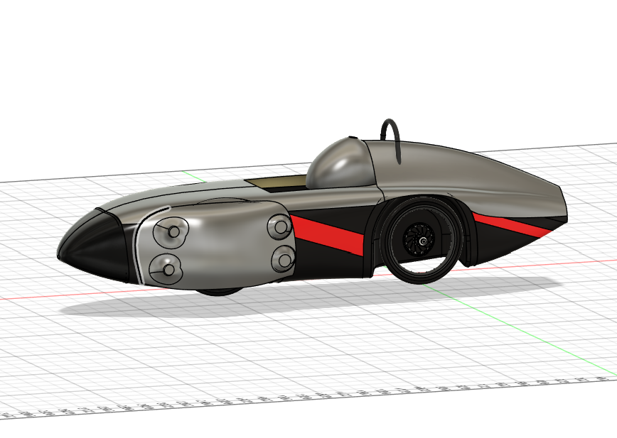Greenpower car CAD render